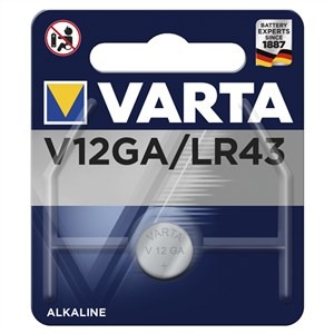 4278101401 PILA DE BOTÓN LITIO V12GA/LR43 120MAH 1UD | VARTA