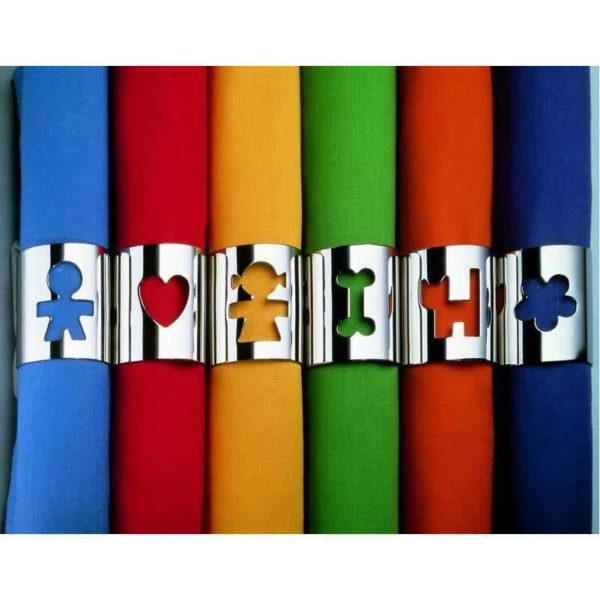 AKK10 F GIROTONDO SERVILLETERO FLOR A/INOX 18/10 | ALESSI - Imagen 2