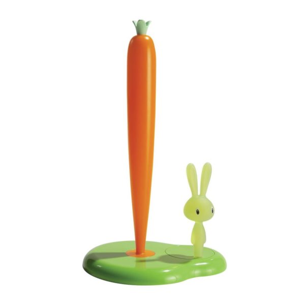 ASG42/H GR BUNNY & CARROT PORTARROLLOS COCINA VERDE 34 CM | ALESSI