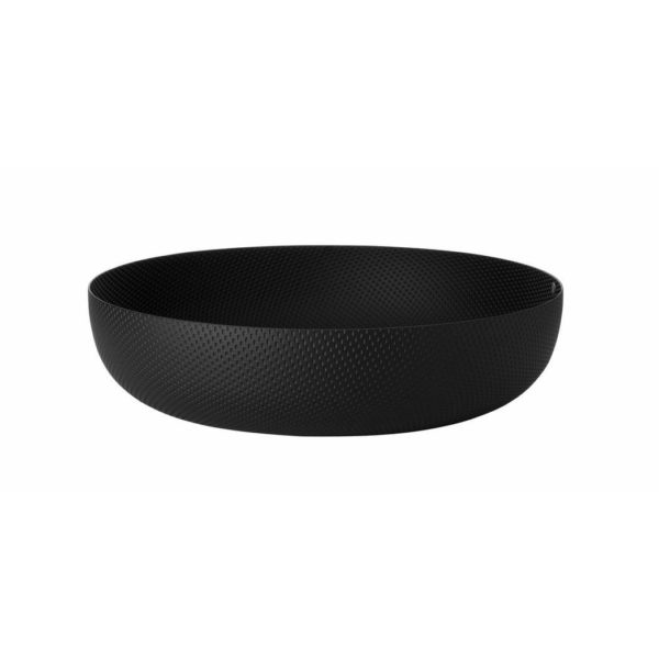 JM17/29 BT CESTO REDONDO ACERO Y RESINA NEGRO 29cm | ALESSI