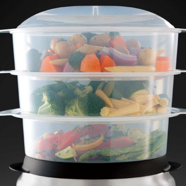 23560-56 COCEDOR A VAPOR DE 3 PISOS MAXICOOK | RUSSELL HOBBS - Imagen 5