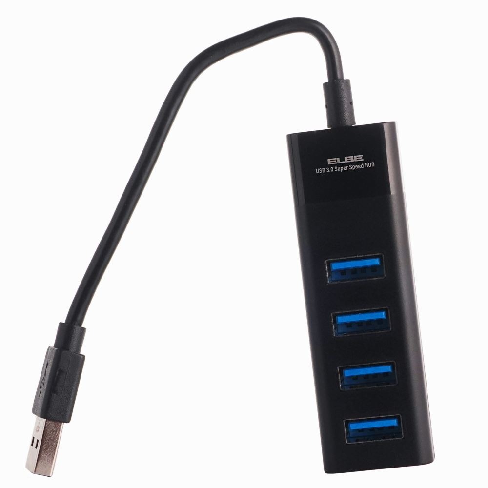 HUB-401 HUB DE EXPANSIÓN DE 4 PUERTOS USB 3.0 PARA ORDENADOR | ELBE