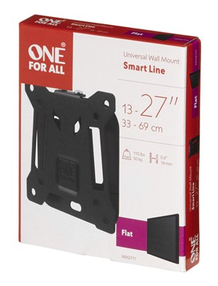 WM2111 SOPORTE PARED TV PLANO SMART 13' A 27' MAX. 50KG. | ONE FOR ALL - Imagen 3