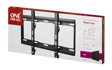 WM2411 SOPORTE PARED TV PLANO SMART 32' A 65' MAX. 100KG. | ONE FOR ALL - Imagen 2