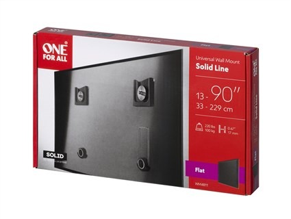 WM4811 SOPORTE PARED TV PLANO DE 13' A 90' MAX. 100KG. | ONE FOR ALL - Imagen 2