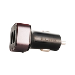 CARG-301-QC CARGADOR USB PARA COCHE CON DOBLE PUERTO Y CARGA RÁPIDA QC3.0 | ELBE