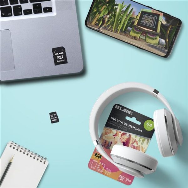 MSD-3064 TARJETA MICRO SD 64GB PARA RESOLUCIÓN 4K U3 | ELBE - Imagen 5