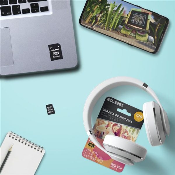 MSD-3128 TARJETA MICRO SD 128GB PARA RESOLUCIÓN 4K U3 | ELBE - Imagen 6