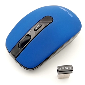 RT-110 RATÓN INALÁMBRICO AZUL CON BATERÍA RECARGABLE | ELBE