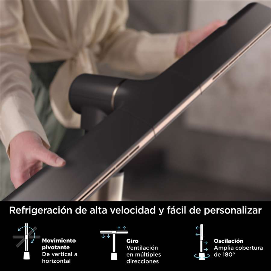 VENTILADOR DE PIE MULTIDIRECCIÓN SHARK TURBOBLADE TF200SEU SIN ASPAS, SILENCIOSO, AUTONOMÍA 12 HORAS | SHARK - Imagen 12