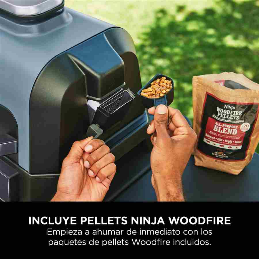OG901EU BARBACOA ELÉCTRICA DE EXTERIOR CON AHUMADOR + FREIDORA DE AIRE NINJA WOODFIRE PRO CONNECT XL (Incluye Sensor Digital) | NINJA - Imagen 11
