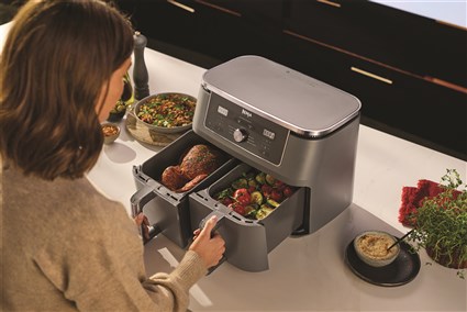 DZ400EU FREIDORA DE AIRE 6 EN 1 + COMPARTIMENTO DOBLE 9.5L | NINJA - Imagen 14