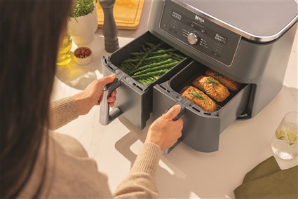 DZ400EU FREIDORA DE AIRE 6 EN 1 + COMPARTIMENTO DOBLE 9.5L | NINJA - Imagen 15