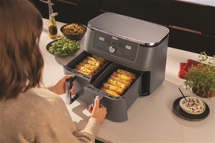 DZ400EU FREIDORA DE AIRE 6 EN 1 + COMPARTIMENTO DOBLE 9.5L | NINJA - Imagen 16